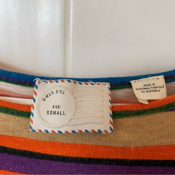 Anthropologie women’s stripes top with ruching and buttons size XS - Picture 8 of 8